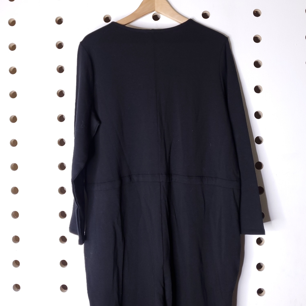 COZY-NEW Eileen Fisher Round Neck Ankle Jumpsuit - Picture 5 of 7